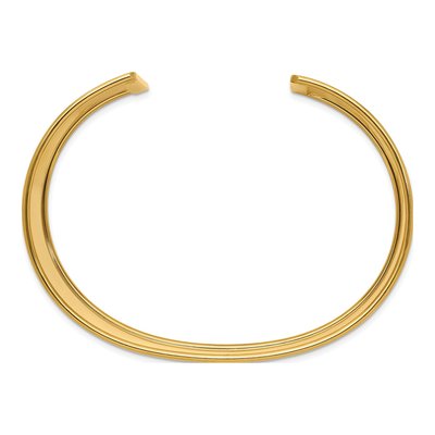 14K Yellow Gold Wide Cuff Bracelet – view 3
