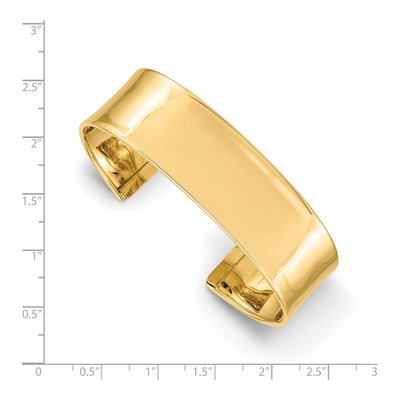 14K Yellow Gold Cuff Bracelet – view 4