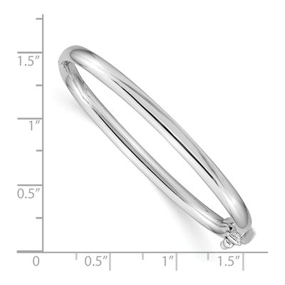 14K White Gold Baby Bangle Bracelet – view 4
