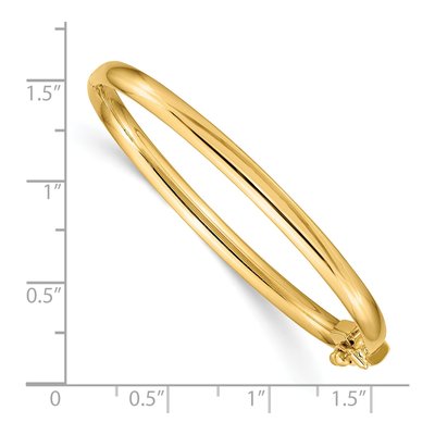14K Yellow Gold Baby Bangle Bracelet – view 4