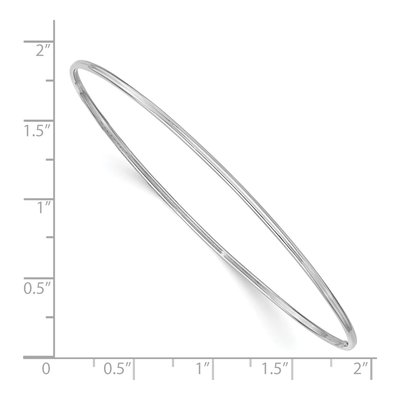 14K White Gold Slip-On Bangle Bracelet – view 4