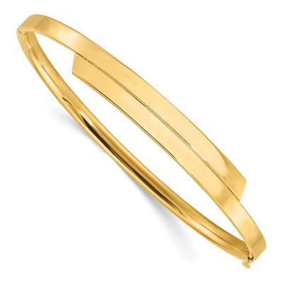 14K Yellow Gold Hinged Bangle Bracelet