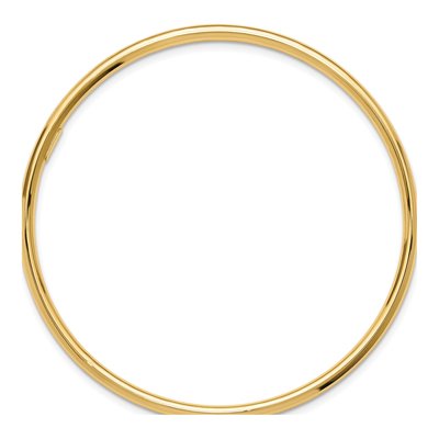 14K Yellow Gold Slip-On Round Bangle Bracelet – view 3