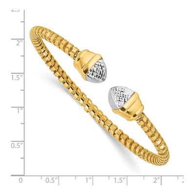 14K Yellow Gold Cuff Bracelet – view 4