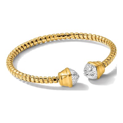 14K Yellow Gold Cuff Bracelet – view 6