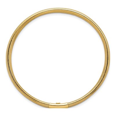 14K Yellow Gold 2.5mm Three Strand Stretch Round Mesh Chain – view 3