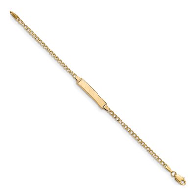 14K Yellow Gold Baby ID Bracelet – view 2