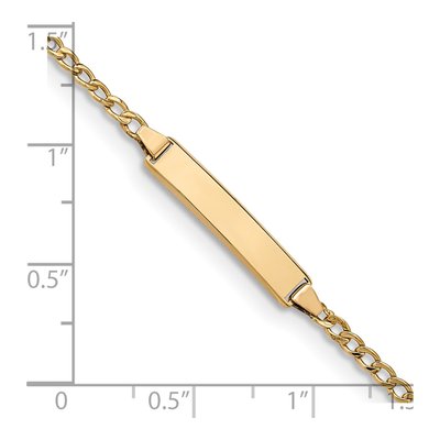 14K Yellow Gold Baby ID Bracelet – view 3
