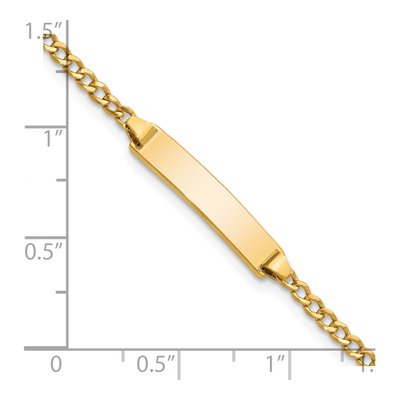 14K Yellow Gold Baby ID Bracelet – view 3