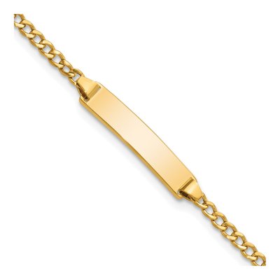 14K Yellow Gold Baby ID Bracelet
