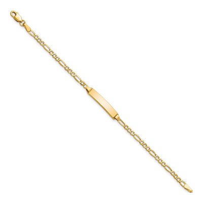 14K Yellow Gold Baby ID Bracelet – view 3
