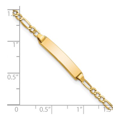 14K Yellow Gold Baby ID Bracelet – view 4