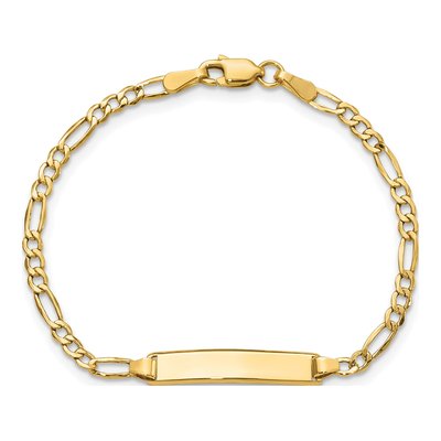 14K Yellow Gold Baby ID Bracelet – view 5