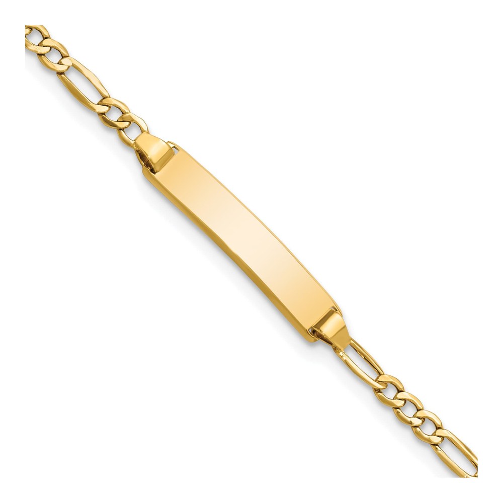 14K Yellow Gold Baby ID Bracelet