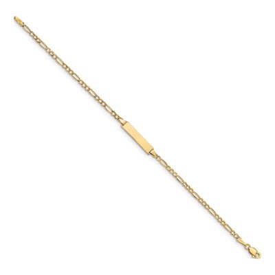 14K Yellow Gold Figaro ID Bracelet – view 2