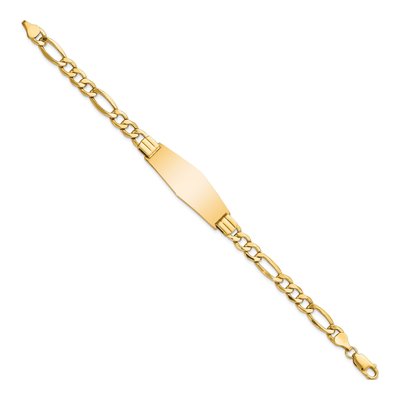 14K Yellow Gold Figaro ID Bracelet – view 2