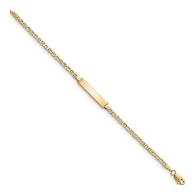 14K Yellow Gold Baby ID Bracelet – view 2