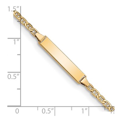 14K Yellow Gold Baby ID Bracelet – view 3