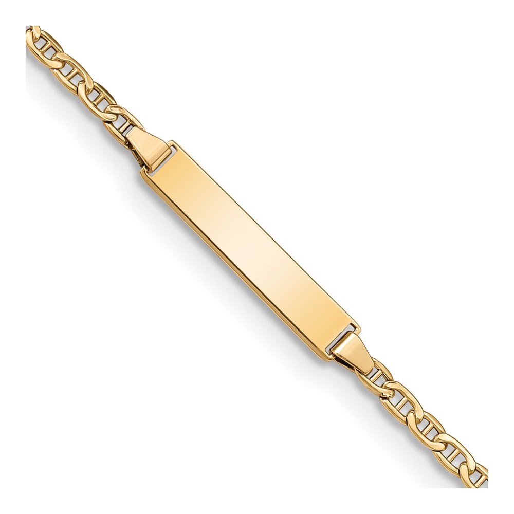 14K Yellow Gold Baby ID Bracelet