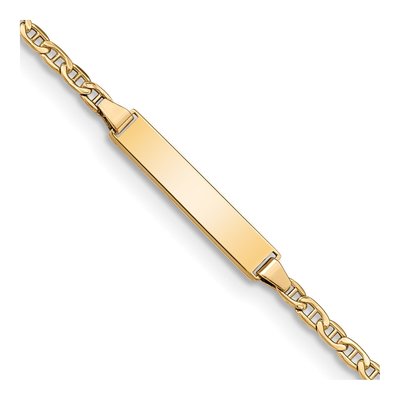 14K Yellow Gold Baby ID Bracelet