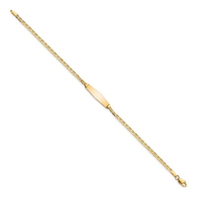 14K Yellow Gold Baby ID Bracelet – view 3