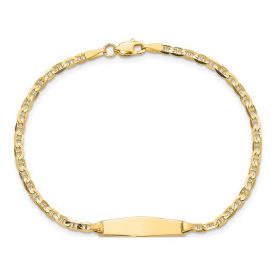 14K Yellow Gold Baby ID Bracelet – view 4