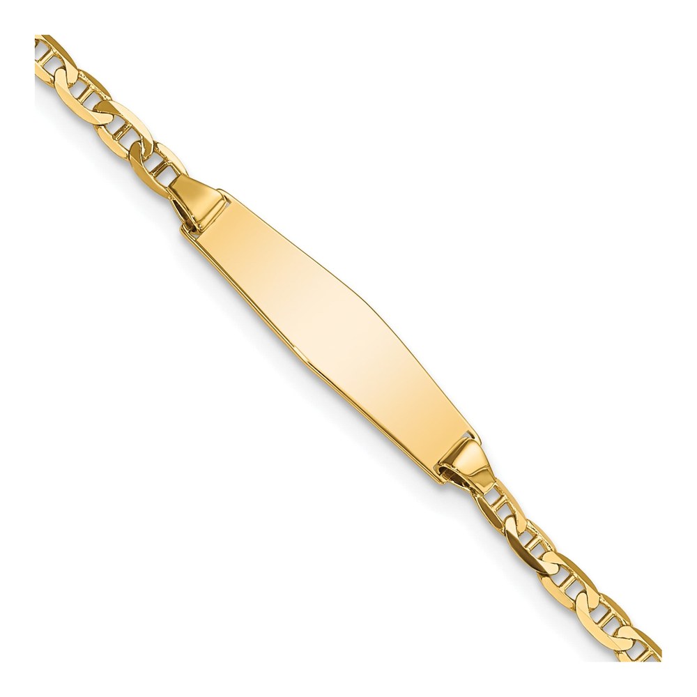 14K Yellow Gold Baby ID Bracelet