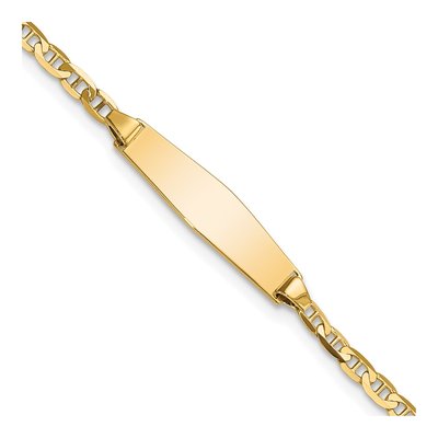14K Yellow Gold Baby ID Bracelet