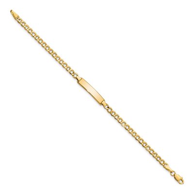 14K Yellow Gold Baby ID Bracelet – view 3