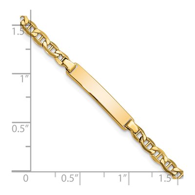 14K Yellow Gold Baby ID Bracelet – view 4