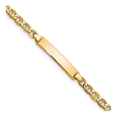 14K Yellow Gold Baby ID Bracelet