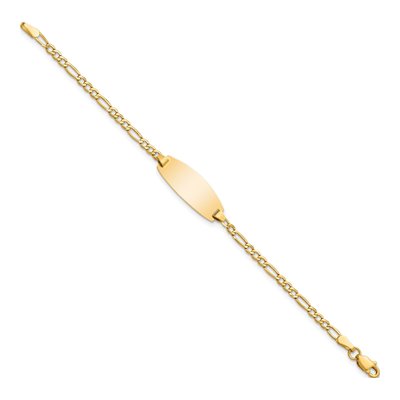 14K Yellow Gold Baby ID Bracelet – view 3