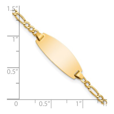 14K Yellow Gold Baby ID Bracelet – view 4