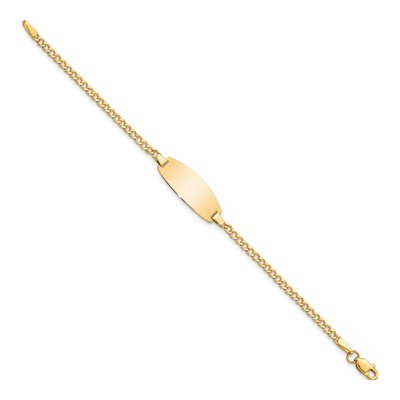 14K Yellow Gold Baby ID Bracelet – view 2