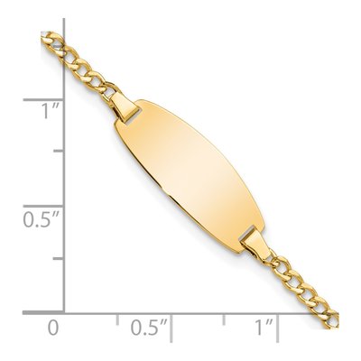 14K Yellow Gold Baby ID Bracelet – view 3