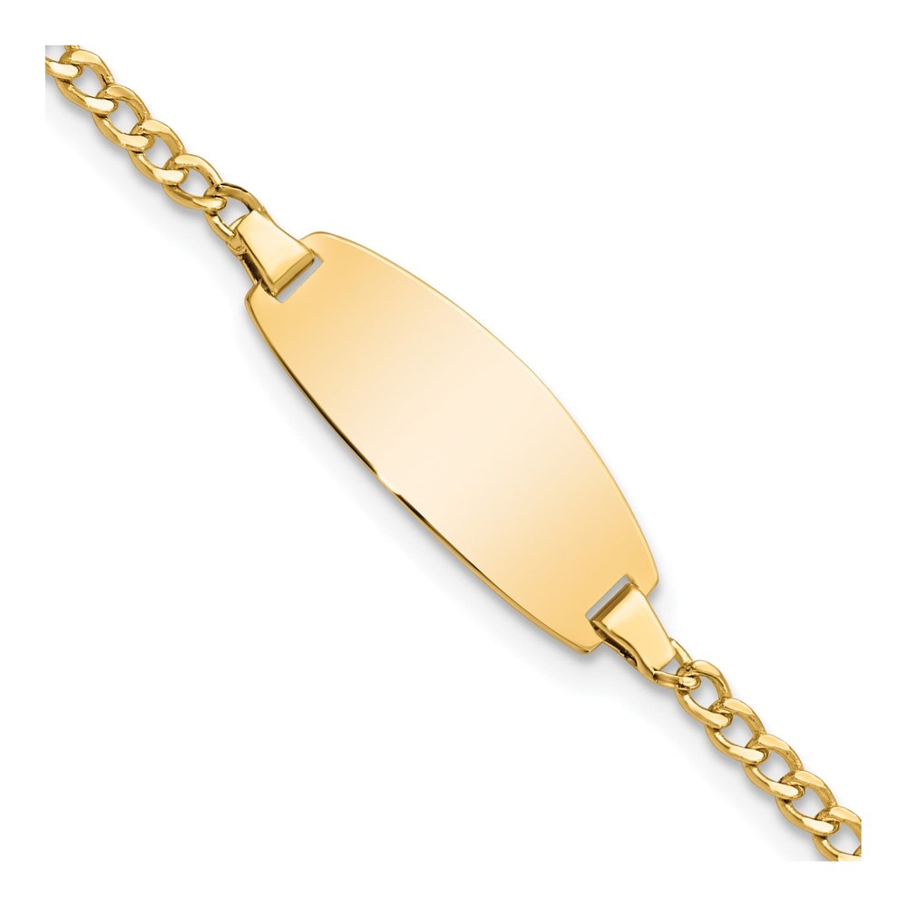 14K Yellow Gold Baby ID Bracelet