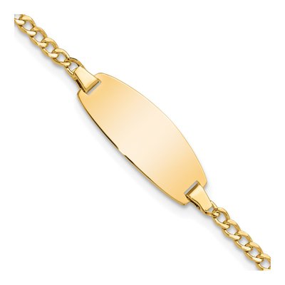 14K Yellow Gold Baby ID Bracelet