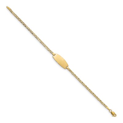 14K Yellow Gold Baby ID Bracelet – view 2