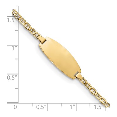 14K Yellow Gold Baby ID Bracelet – view 3