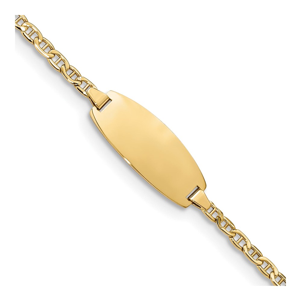 14K Yellow Gold Baby ID Bracelet