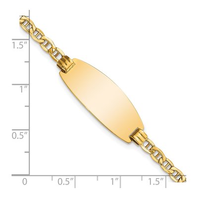 14K Yellow Gold ID Bracelet – view 3