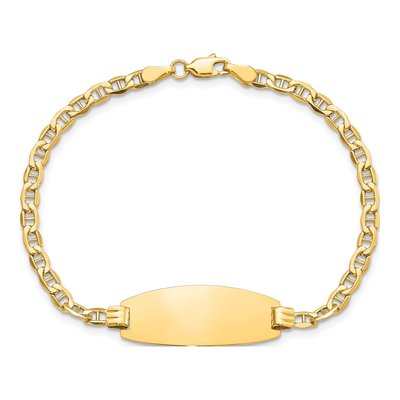 14K Yellow Gold ID Bracelet – view 4