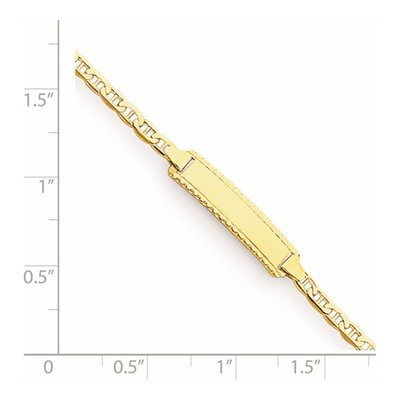 14K Yellow Gold Baby ID Bracelet – view 5