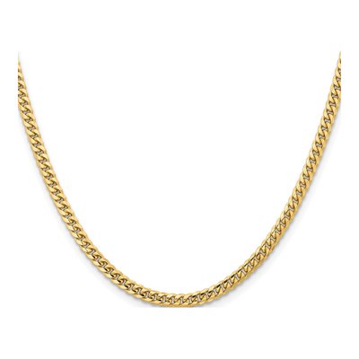 14K Yellow Gold 3.5mm Miami Cuban Chain – view 2