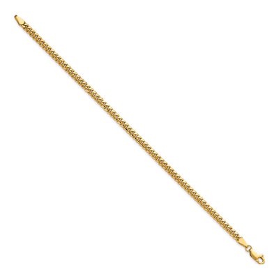 14K Yellow Gold 3.5mm Miami Cuban Chain Bracelet – view 2