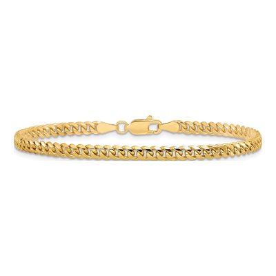 14K Yellow Gold 3.5mm Miami Cuban Chain Bracelet – view 3