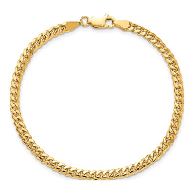 14K Yellow Gold 3.5mm Miami Cuban Chain Bracelet – view 5