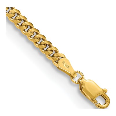 14K Yellow Gold 3.5mm Miami Cuban Chain Bracelet