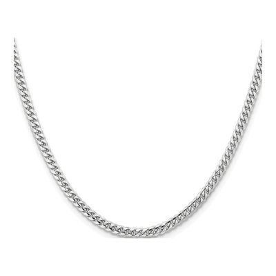 14K White Gold 3.5mm Miami Cuban Chain – view 2