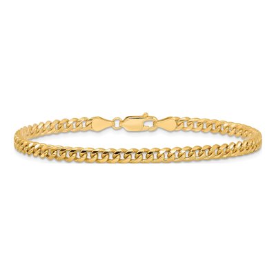 14K Yellow Gold 4.25mm Miami Cuban Chain Bracelet – view 3